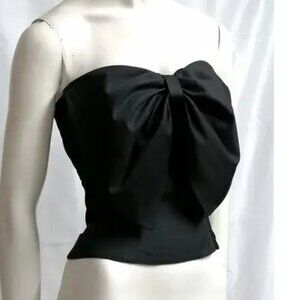 Vezalli Strapless Bow Corset Top Blouse